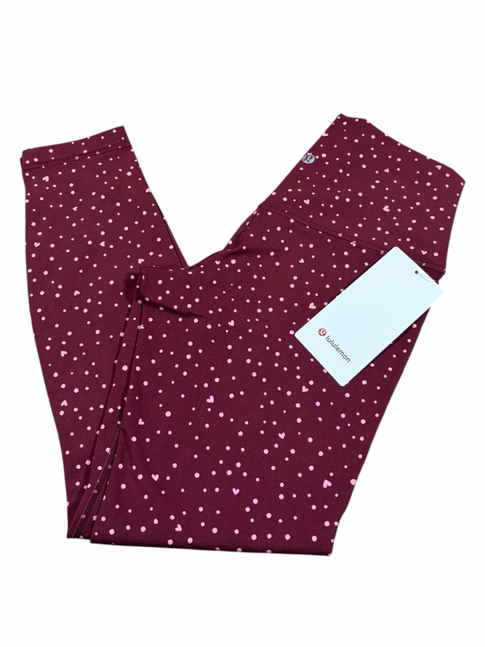 NWT Lululemon Align No Line High-Rise Pant 25” (Heart Scatter Dot) Size 8